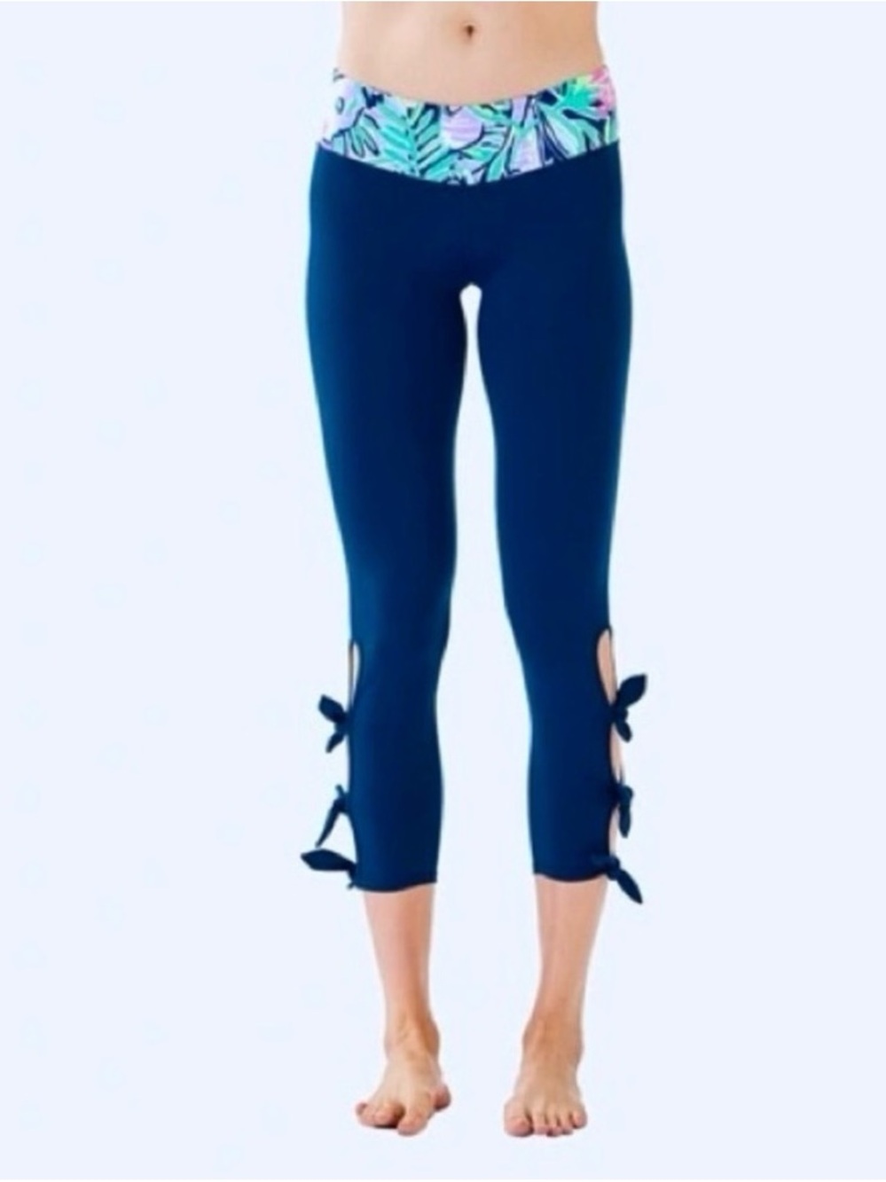 Lilly Pulitzer Luxletic 24" Noelani Weekender Midi Legging in Inky Navy Size S‎